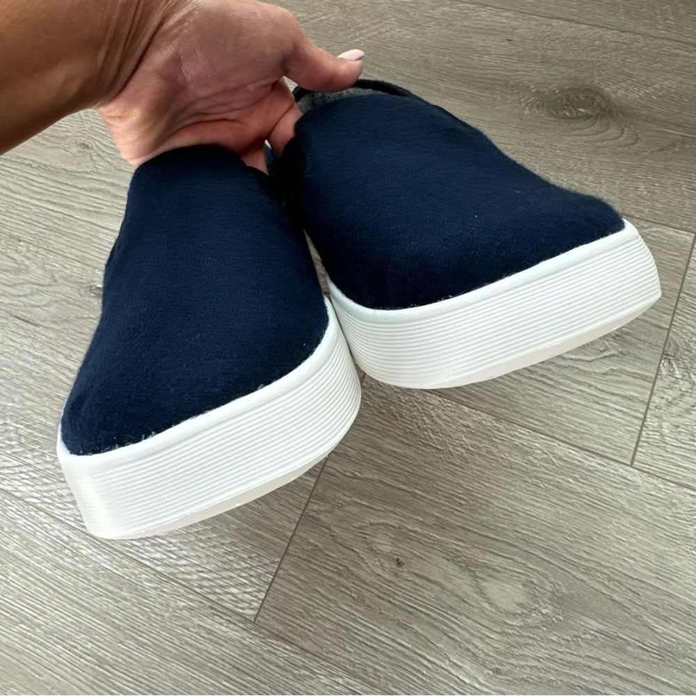 Allbirds Wool Cruiser Slip On Shoes Navy Blue Size 11 - Picture 9 of 12